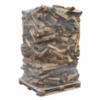 Bois de chauffage 25 cm – Palette 2 m³ en ballot – Mélange de bois durs