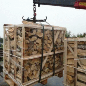 Bois de chauffage 25 cm – Demi-palette 1 m³ – Mélange de bois durs – 1,5 stère