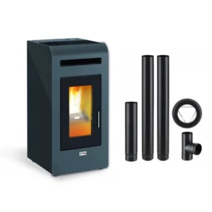 Poêle à granulés Canalisable Cayenne + tuyaux d’évacuation Poujoulat 16kW